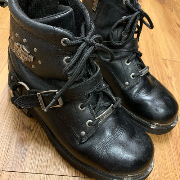 Women’s, black, Harley Davidson boots. 8.5. - Picture 9 of 9